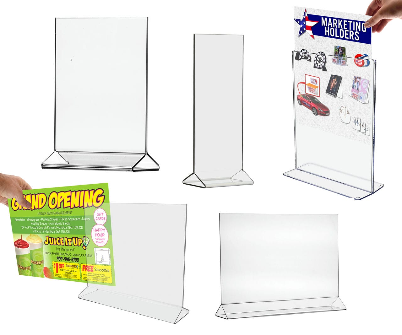 Top Load Table Tent Sign Holder Frames